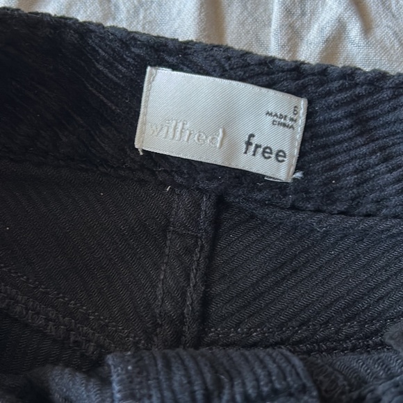 Wilfred Free Black Corduroy Skirt - Picture 2 of 3